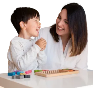 Australian child doing paediatric physiotherapy exercises