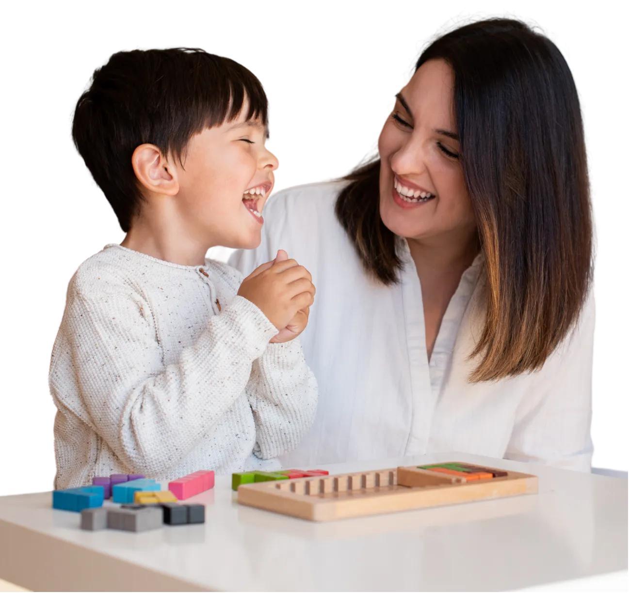 Australian child doing paediatric physiotherapy exercises