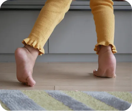 Close-up of a child’s foot
