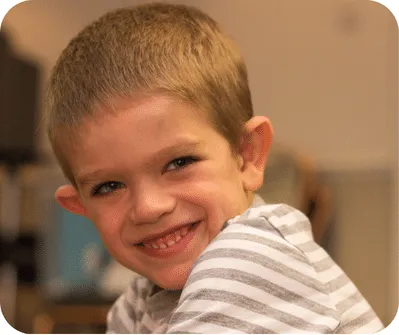 Smiling child looking at the camera