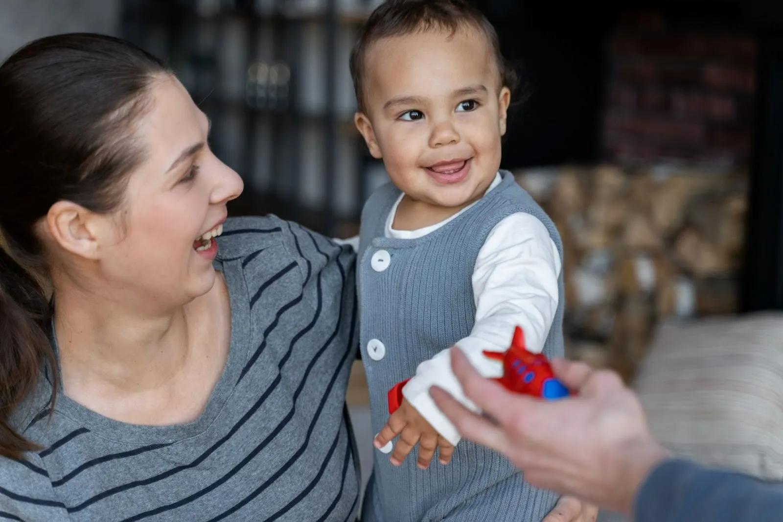 Mother and toddler engaging in play-based ASD early intervention at home in Sydney